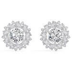 White Gold 4Ct Cluster Halo Pear Lab Grown Diamond Avyelle Earring
