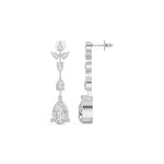 White Gold 7Ct Multi Pear Drop Pear Lab Grown Diamond Zarex Earring