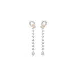 Rose Gold 2 50Ct Halo Drop Pear Lab Grown Diamond Zorixa Earring