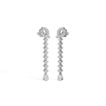 White Gold 2 50Ct Halo Drop Pear Lab Grown Diamond Zorixa Earring
