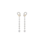 Yellow Gold 2 50Ct Halo Drop Pear Lab Grown Diamond Zorixa Earring