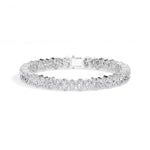 White Gold 21 50Ct Tennis Classic Oval Lab Grown Diamond Lorixa Bracelet