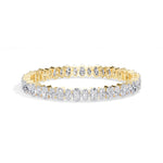 Yellow Gold 21 50Ct Tennis Classic Oval Lab Grown Diamond Lorixa Bracelet
