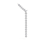 White Gold Linear Drop Round Lab Grown Diamond Velrix Pendant