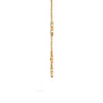 Yellow Gold 1Ct Dangle Charm Round Lab Grown Diamond Zanvix Bracelet