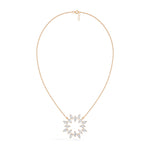 Rose Gold 1 50Ct Cluster Heart Marquise Lab Grown Diamond Korena Pendant