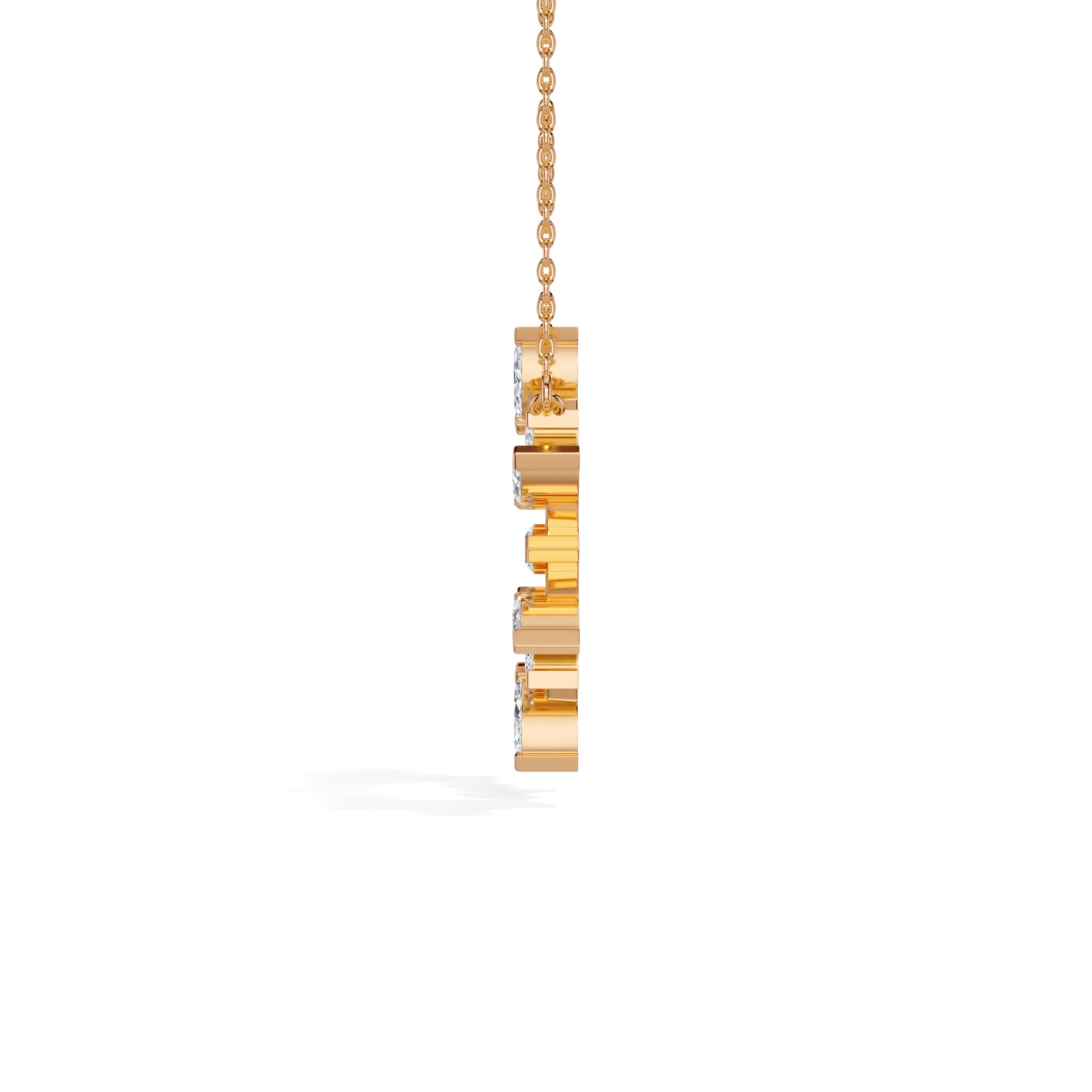 Rose Gold 1 50Ct Cluster Heart Marquise Lab Grown Diamond Korena Pendant