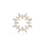 Rose Gold 1 50Ct Cluster Heart Marquise Lab Grown Diamond Korena Pendant