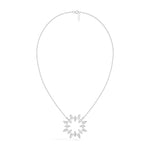 White Gold 1 50Ct Cluster Heart Marquise Lab Grown Diamond Korena Pendant