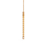 Rose Gold 1Ct Halo Drop Round Lab Grown Diamond Arvion Pendant