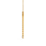 Yellow Gold 1Ct Halo Drop Round Lab Grown Diamond Arvion Pendant