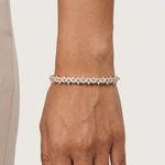 Gold 2Ct Leaf Vine Marquise Lab Grown Diamond Kalyx Bracelet