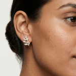Gold Ear Climber Marquise Lab Grown Diamond Kynza Earring