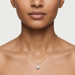 Gold Solitaire Bail Round Lab Grown Diamond Kyree Pendant