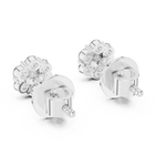 Gold 0 50Ct Round Cluster Lab Grown Diamond Stud Earrings