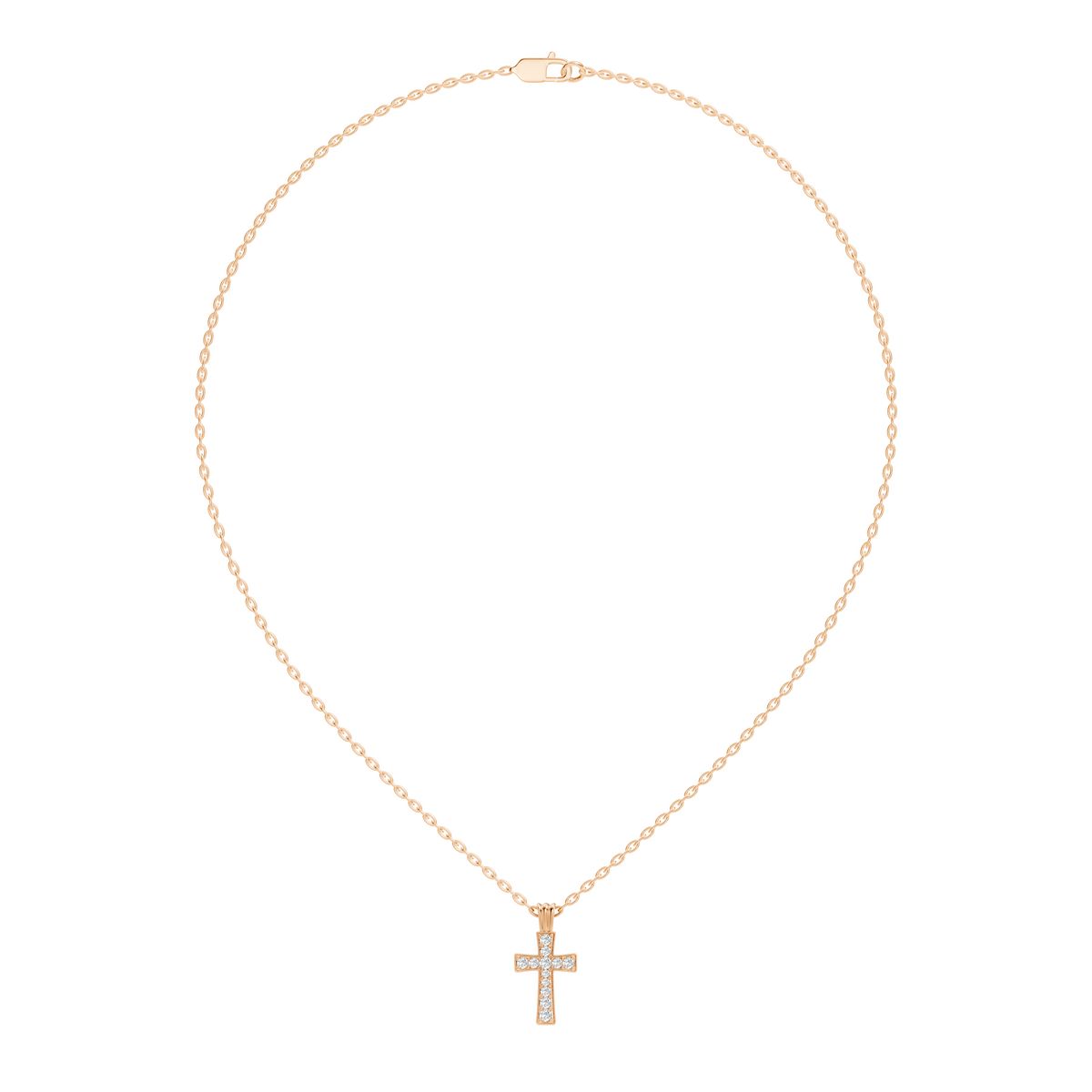 Gold Channel Setting Round Lab Grown Diamond Zynel Pendant