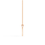 Gold Channel Setting Round Lab Grown Diamond Zynel Pendant