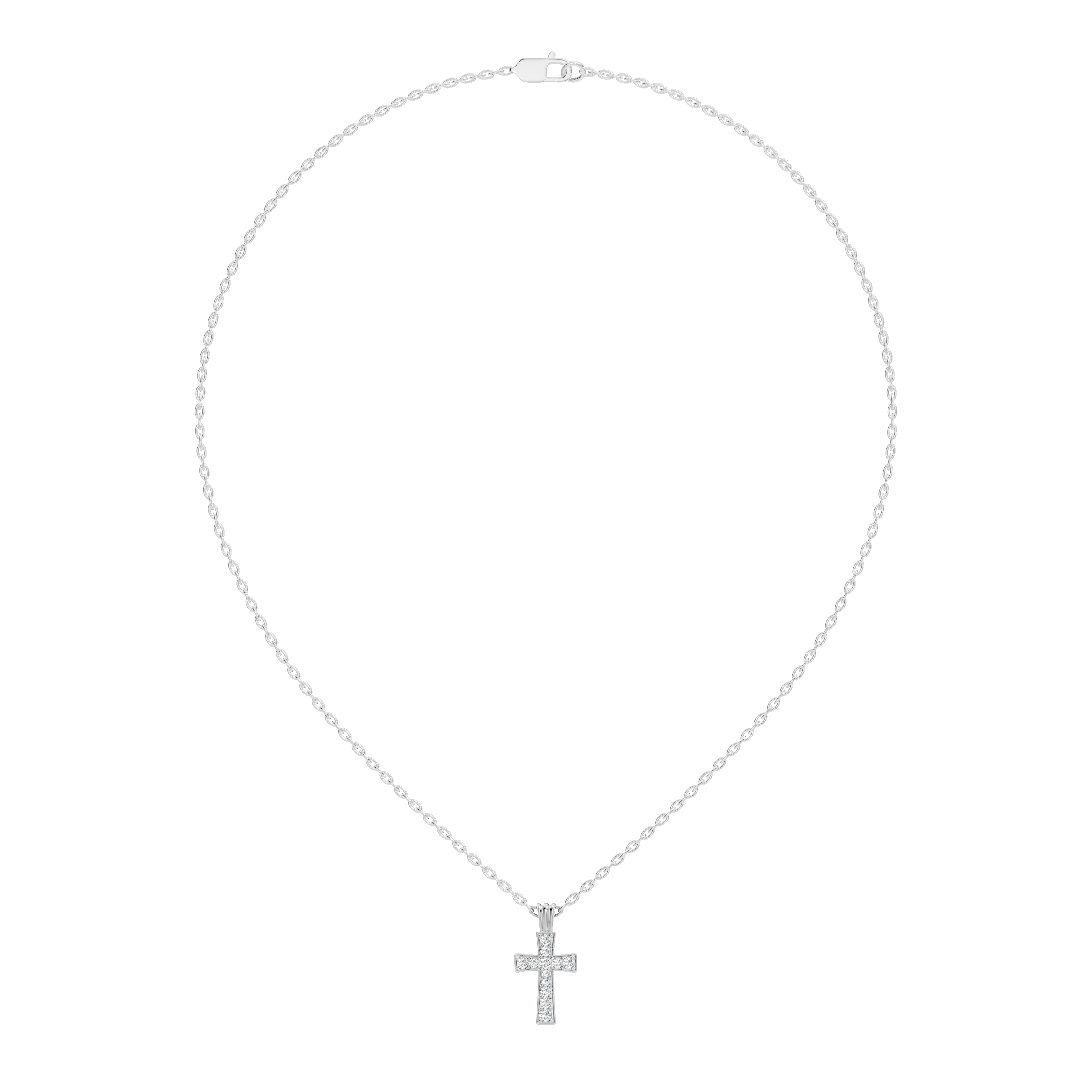 Gold Channel Setting Round Lab Grown Diamond Zynel Pendant