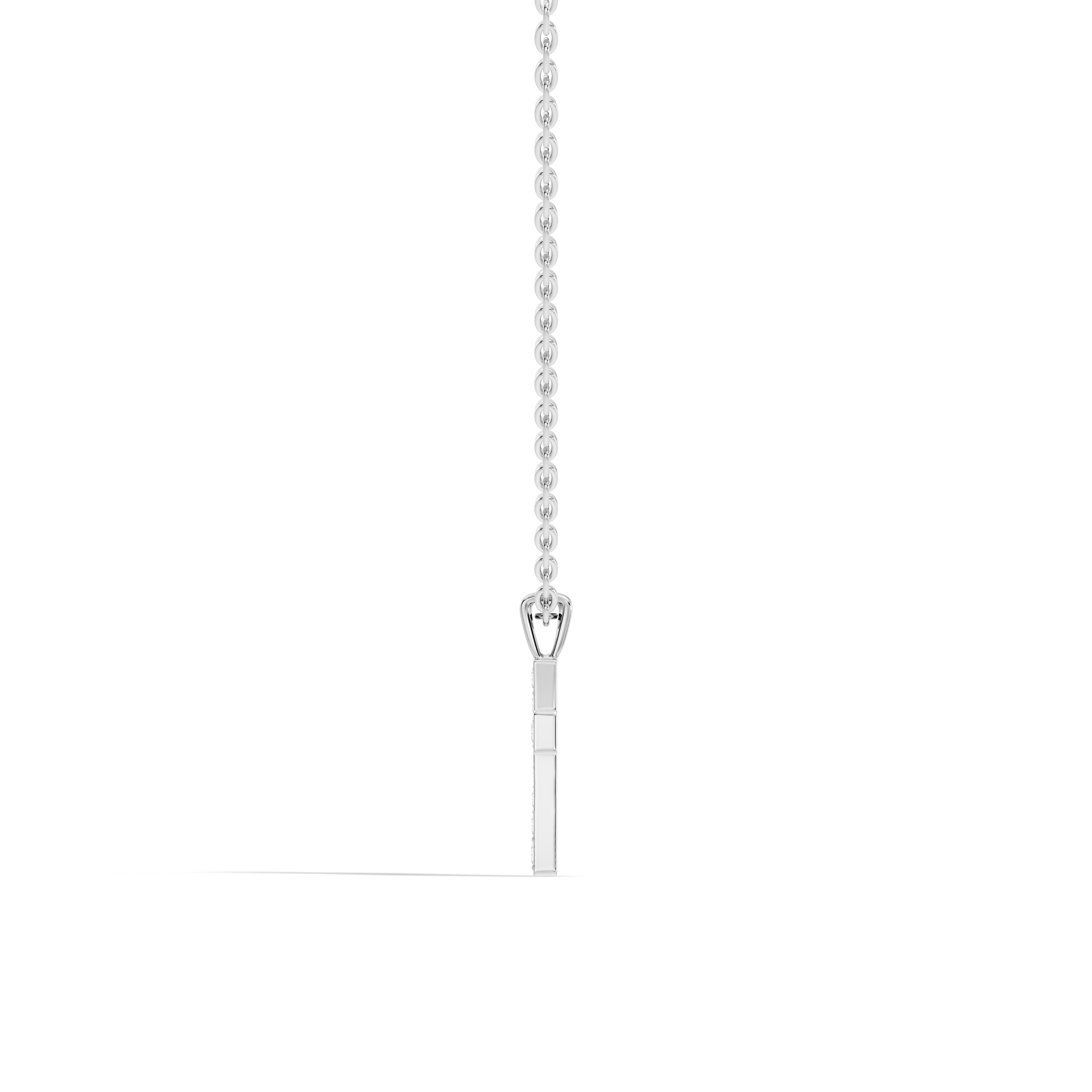 Gold Channel Setting Round Lab Grown Diamond Zynel Pendant