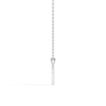 Gold Channel Setting Round Lab Grown Diamond Zynel Pendant
