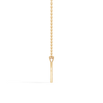 Gold Channel Setting Round Lab Grown Diamond Zynel Pendant
