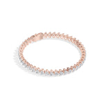 Rose Gold 7Ct Tennis Heart Lab Grown Diamond Xyrene Bracelet