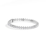 White Gold 7Ct Tennis Heart Lab Grown Diamond Xyrene Bracelet