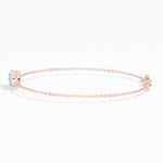 Heart & Pear Lab Grown Diamond Toi-et-Moi Chain Amora Bracelet