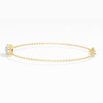 Heart & Pear Lab Grown Diamond Toi-et-Moi Chain Amora Bracelet