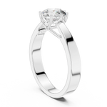 Gold 1Ct Round 8 Prong Solitaire Lab Grown Diamond Ring
