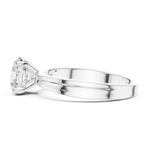 Gold 1Ct Round Four Prong Solitaire Lab Grown Diamond Ring