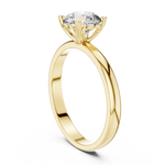 Gold 1Ct Round Solitaire Lab Grown Diamond Dexan Ring