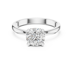 Gold 1Ct Round Solitaire Lab Grown Diamond Dexan Ring