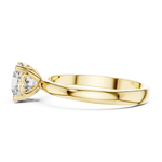 Gold 1Ct Round Solitaire Lab Grown Diamond Dexan Ring