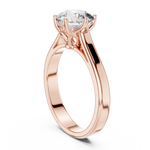 Gold 1Ct Solitaire Round Lab Grown Diamond Vitel Ring