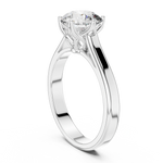 Gold 1Ct Solitaire Round Lab Grown Diamond Vitel Ring