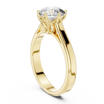 Gold 1Ct Solitaire Round Lab Grown Diamond Vitel Ring