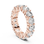 Gold 5Ct Round Eternity Band Lab Grown Diamond Silvio Ring