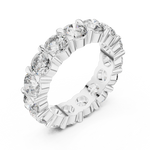 Gold 5Ct Round Eternity Band Lab Grown Diamond Silvio Ring