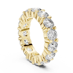 Gold 5Ct Round Eternity Band Lab Grown Diamond Silvio Ring