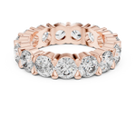 Gold 5Ct Round Eternity Band Lab Grown Diamond Silvio Ring