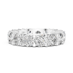 Gold 5Ct Round Eternity Band Lab Grown Diamond Silvio Ring