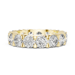 Gold 5Ct Round Eternity Band Lab Grown Diamond Silvio Ring