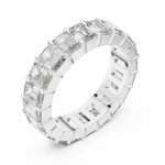 Gold 5Ct Emerald Cut Eternity Band Lab Grown Diamond Calpe Ring