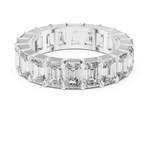 Gold 5Ct Emerald Cut Eternity Band Lab Grown Diamond Calpe Ring