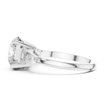 Gold 3Ct Round Three Stone Lab Grown Diamond Vespe Ring