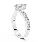 Gold 1Ct Pear Pave Lab Grown Diamond Orla Ring