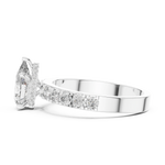 Gold 1Ct Pear Pave Lab Grown Diamond Orla Ring