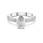 Gold 1Ct Pear Pave Lab Grown Diamond Orla Ring