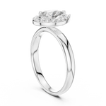 Gold 1Ct Pear Halo Lab Grown Diamond Tymi Ring